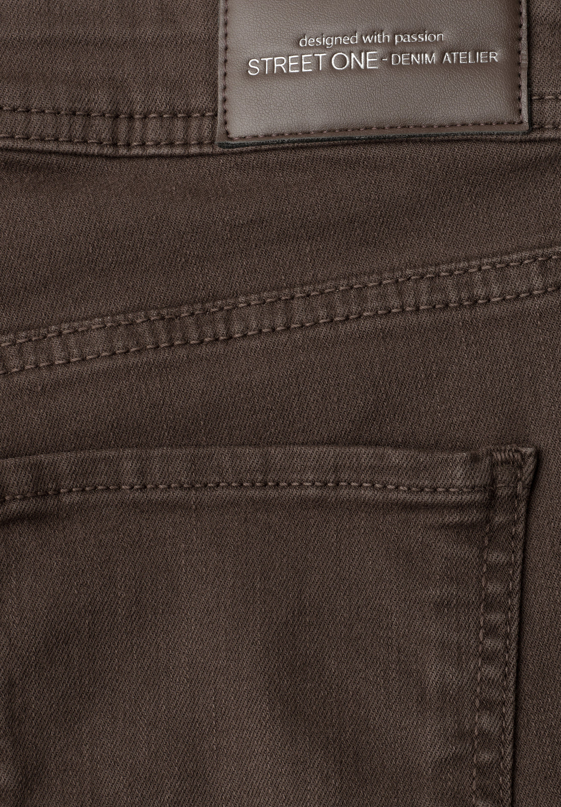 Mid Waist Straight Leg Jeans im Casual Fit