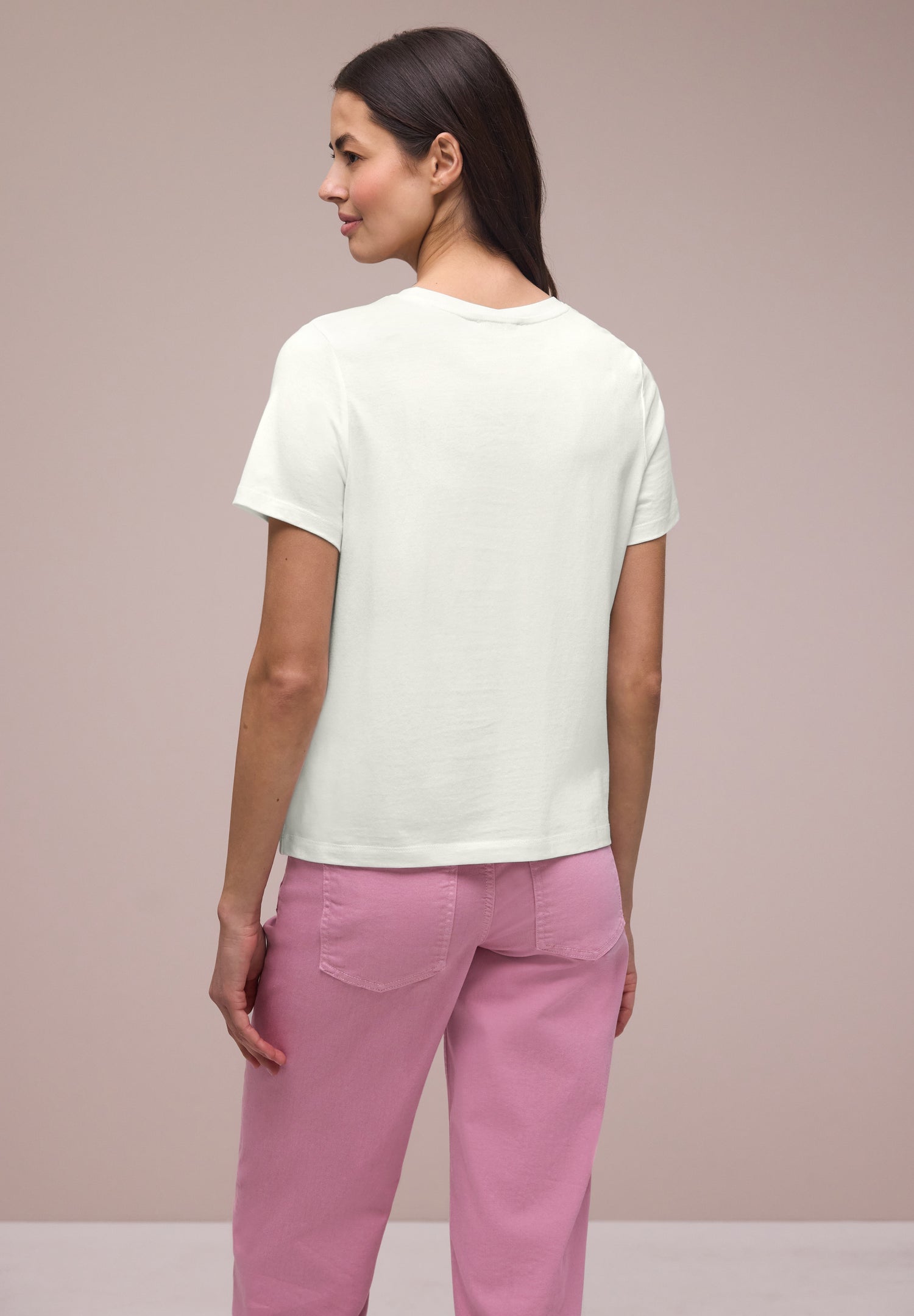T-Shirt mit Rundhals und Herzdetail