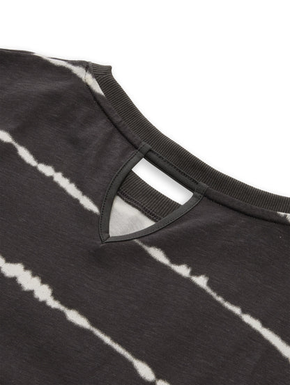 Oversize T-Shirt mit Streifenmuster
