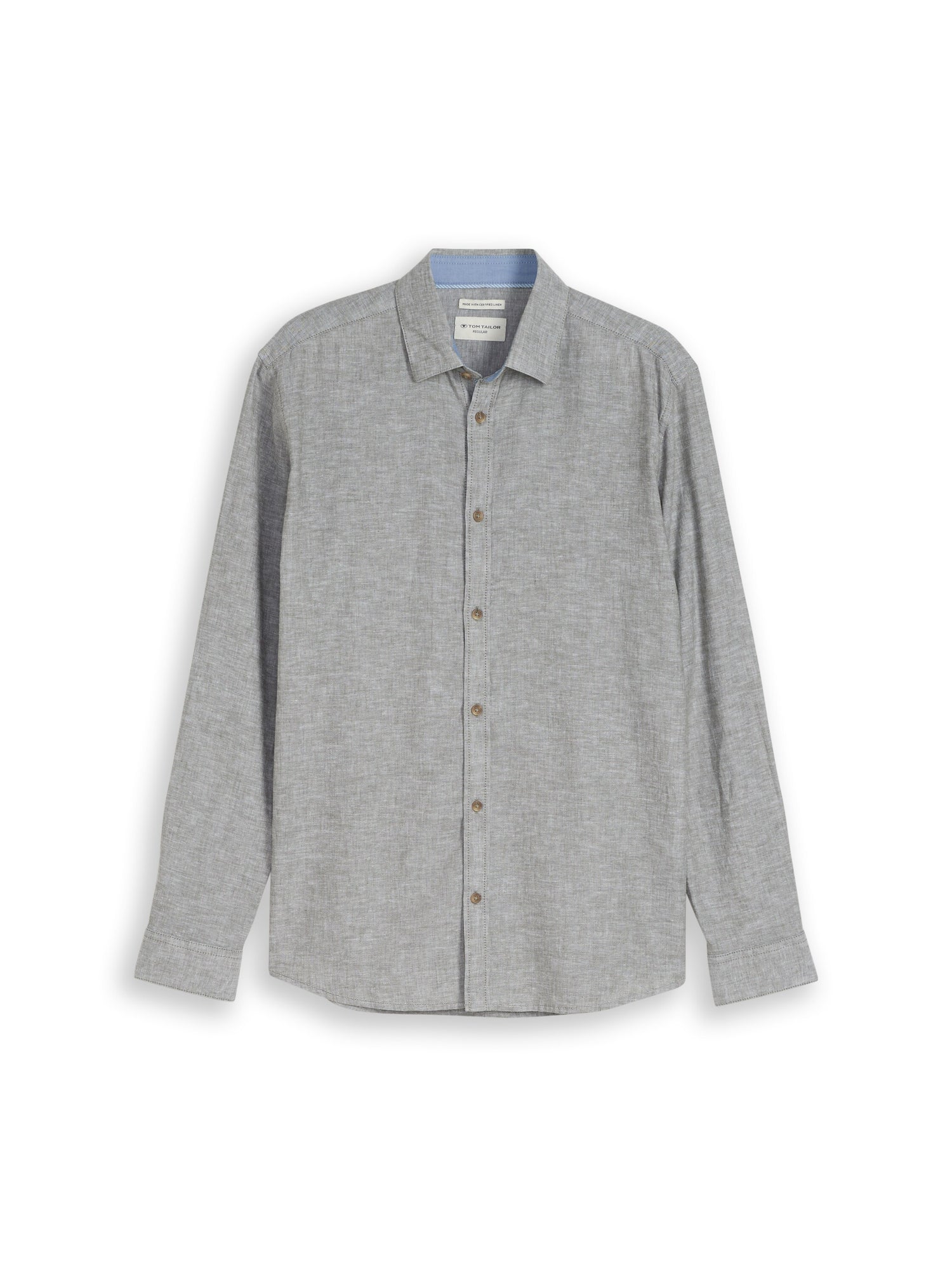 Regular Fit Hemd mit Leinenanteil