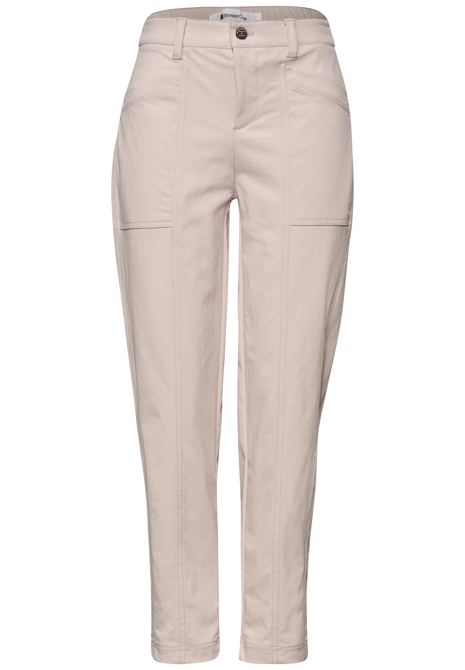 High Waist Barrel Leg Hose im Casual Fit