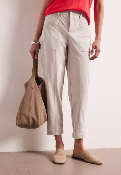 High Waist Barrel Leg Hose im Casual Fit