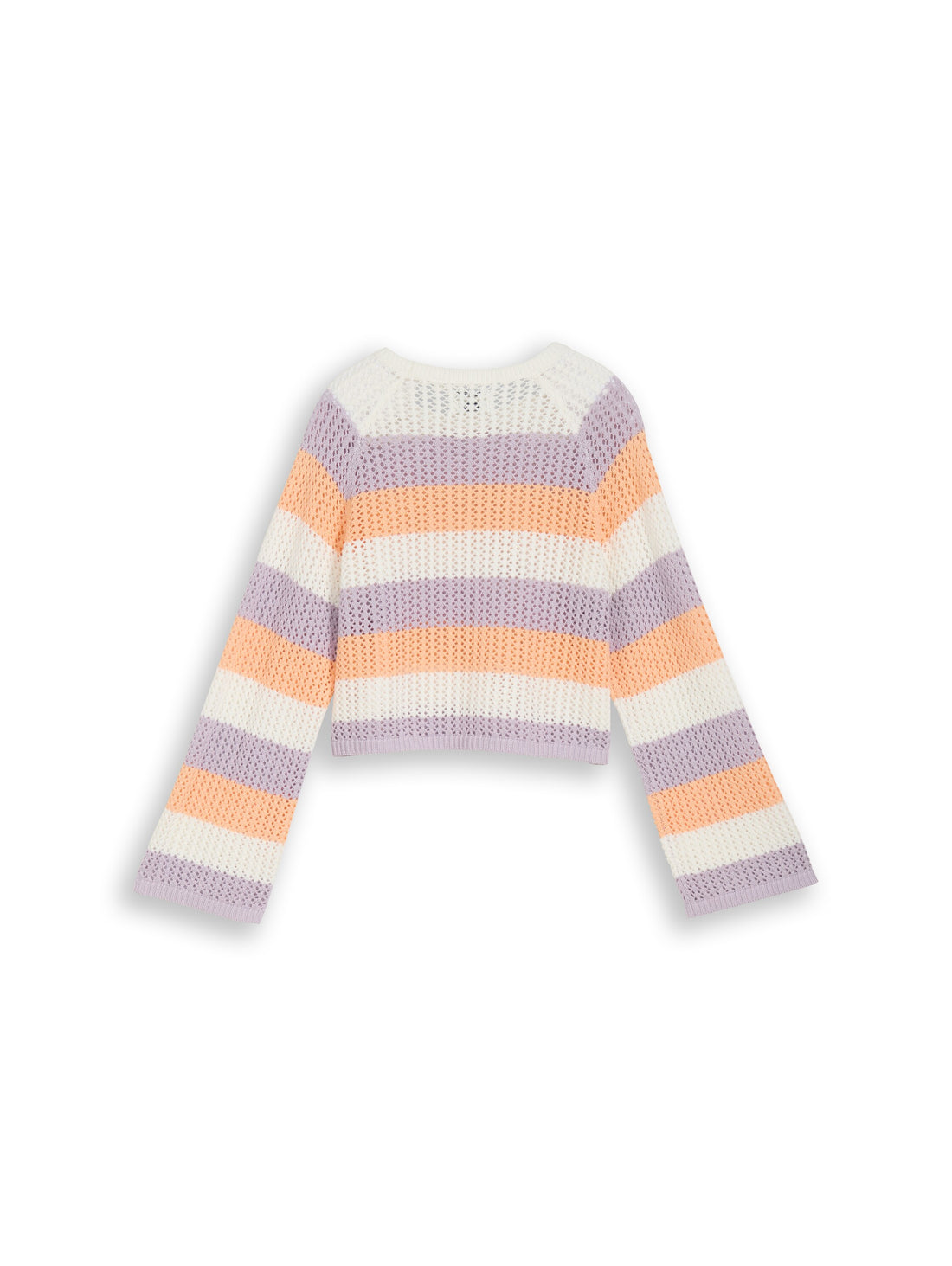 Cropped Strickpullover mit Streifenmuster