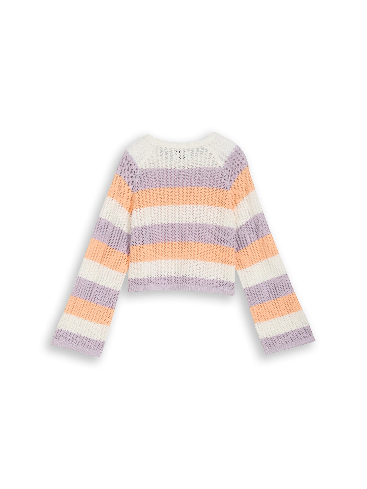 Cropped Strickpullover mit Streifenmuster