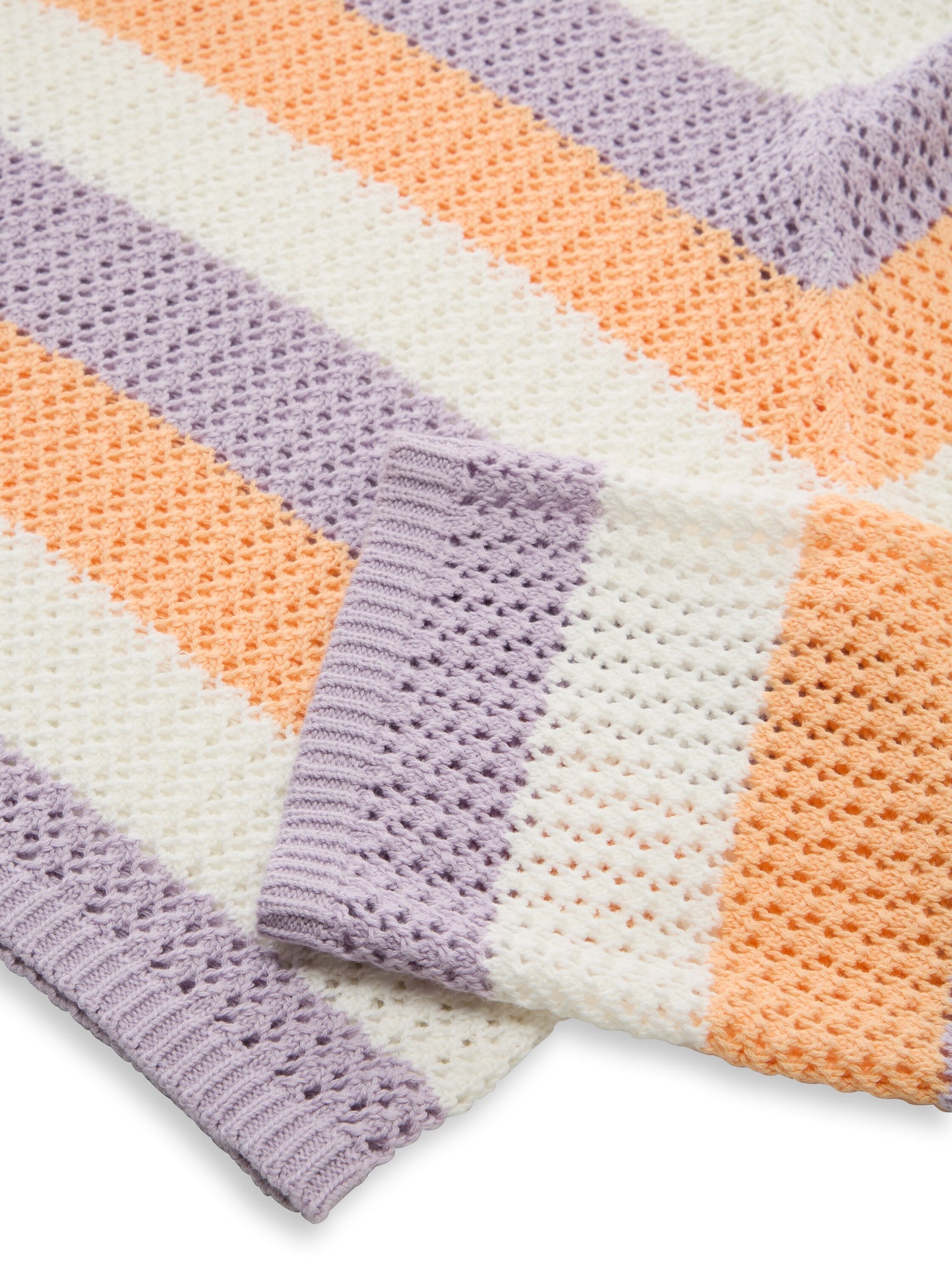 Cropped Strickpullover mit Streifenmuster