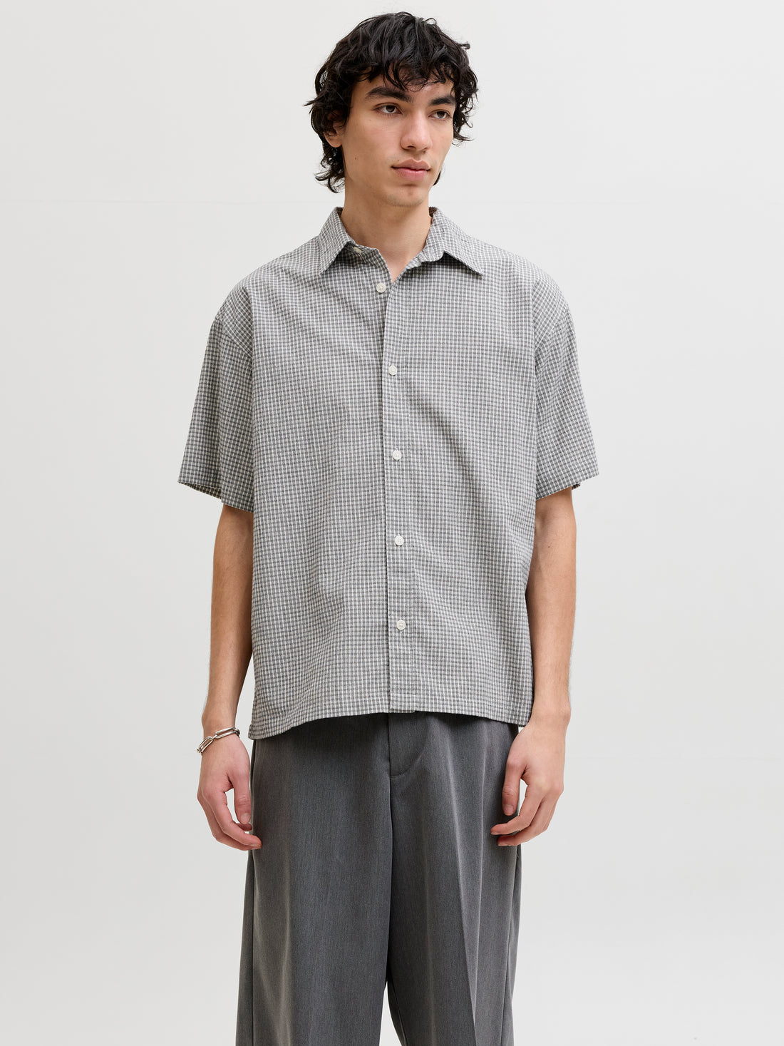 JORCOTEDAZUR SEERSUCKER CHECK SHIRT SS
