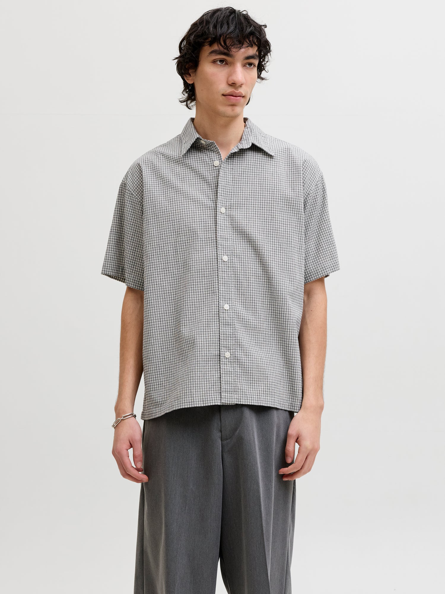 JORCOTEDAZUR SEERSUCKER CHECK SHIRT SS