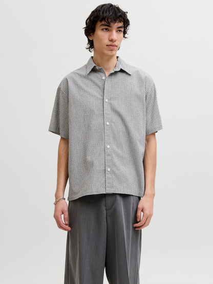 JORCOTEDAZUR SEERSUCKER CHECK SHIRT SS