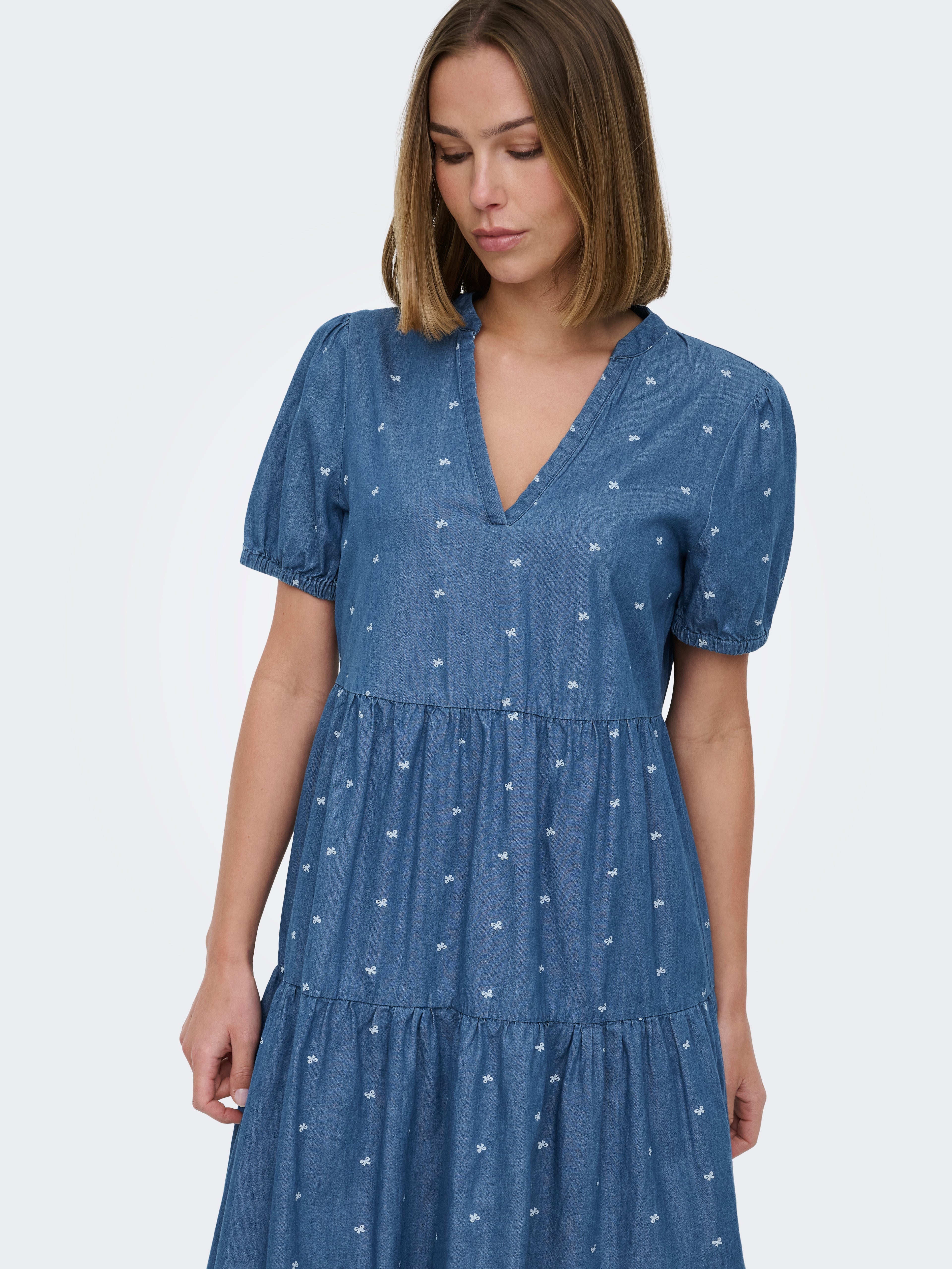 ONLNOVA AZURE S/S THEA DRESS WVN