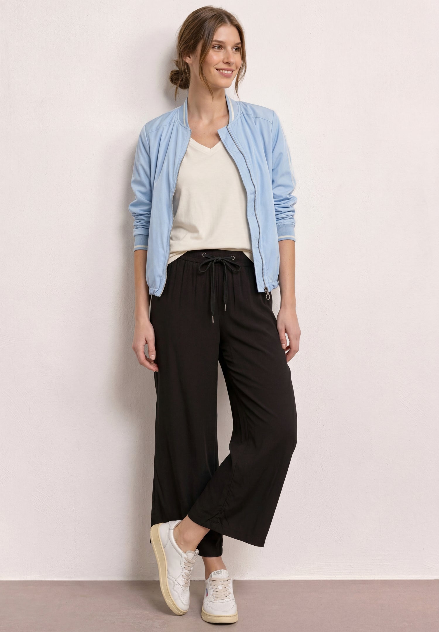 High Waist Wide Leg Hose im Loose Fit