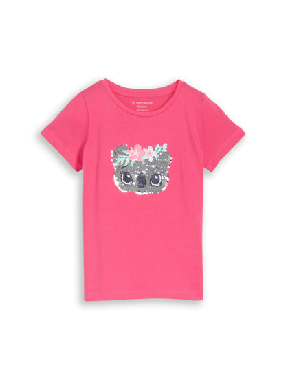 T-Shirt mit Wendepailletten
