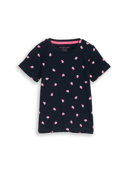 T-Shirt mit Erdbeer-Motiv