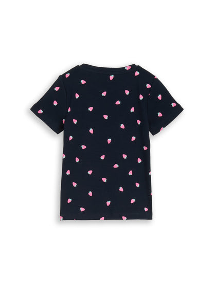 T-Shirt mit Erdbeer-Motiv