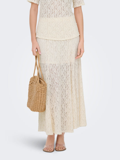 JDYGALLAS LONG LACE SKIRT JRS