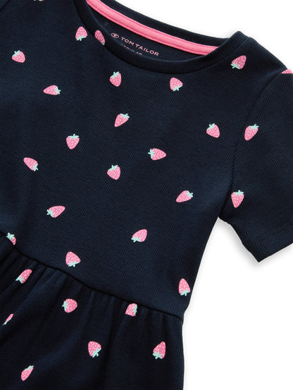 Mini-Kleid mit Rippstruktur