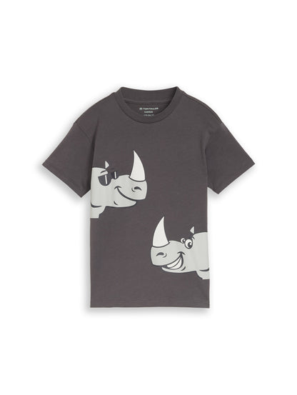 Oversize T-Shirt mit Rückenprint