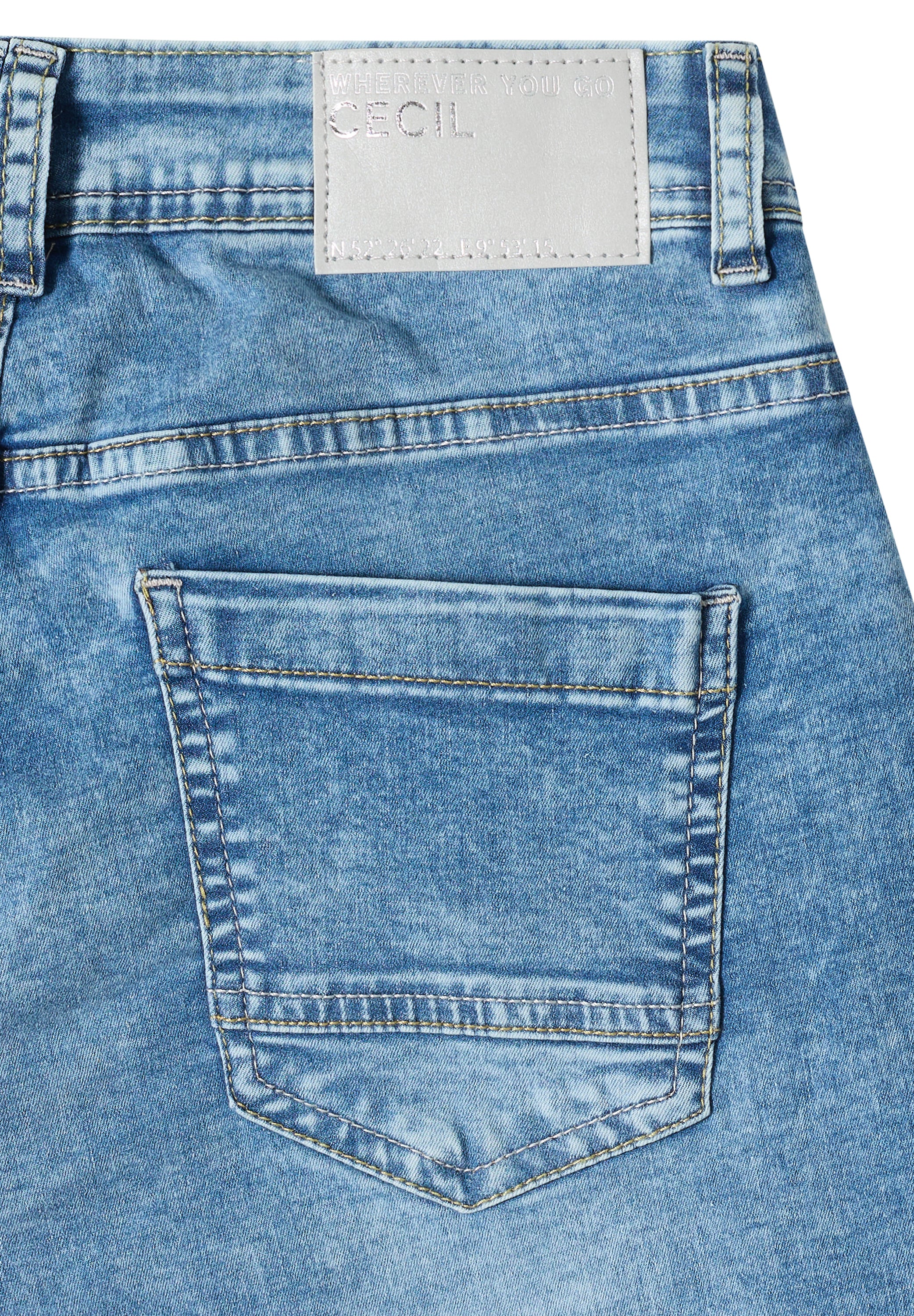 Wide Leg Jeansshorts im Loose Fit