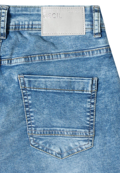 Wide Leg Jeansshorts im Loose Fit