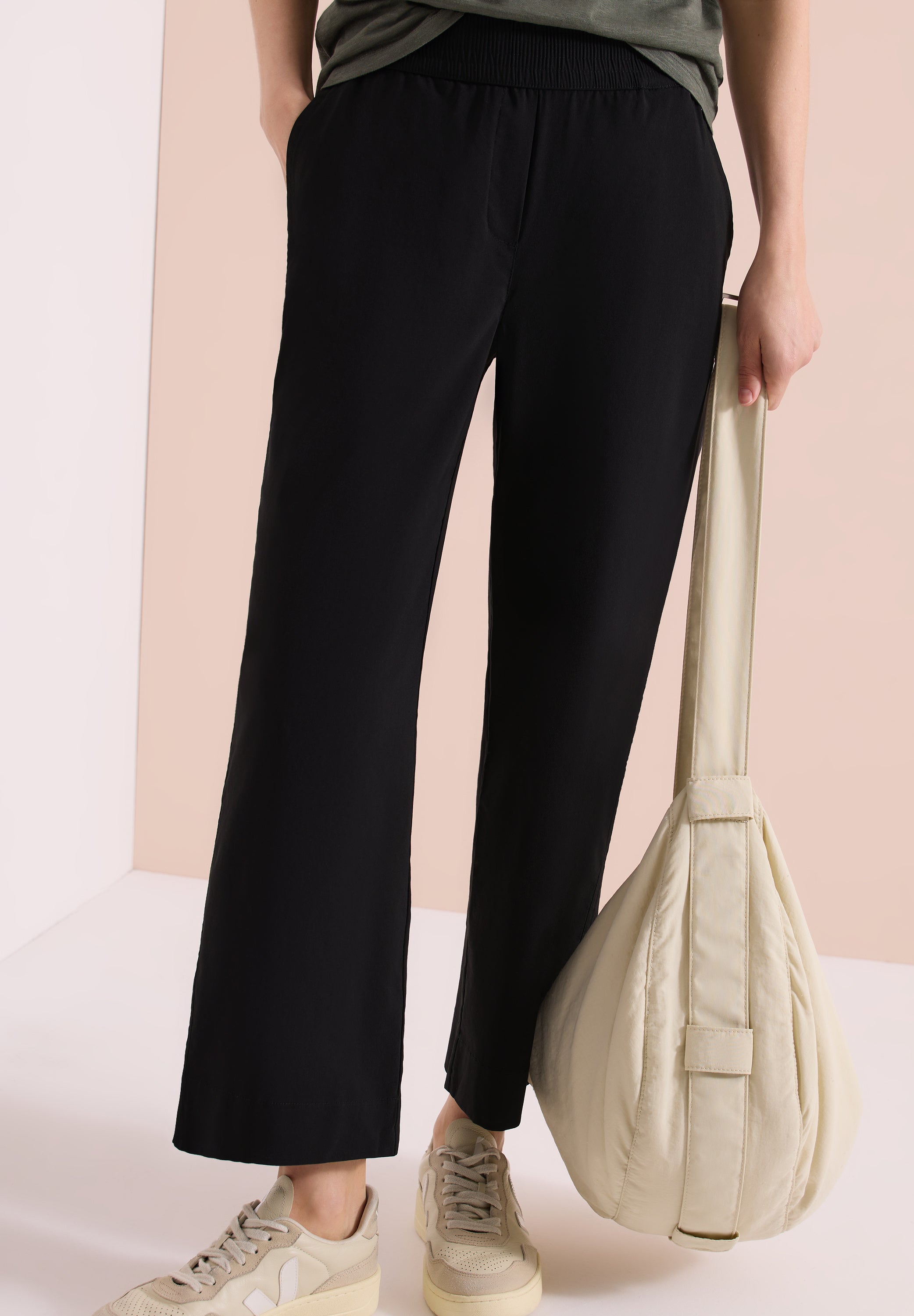 High Waist Wide Leg Hose im Loose Fit