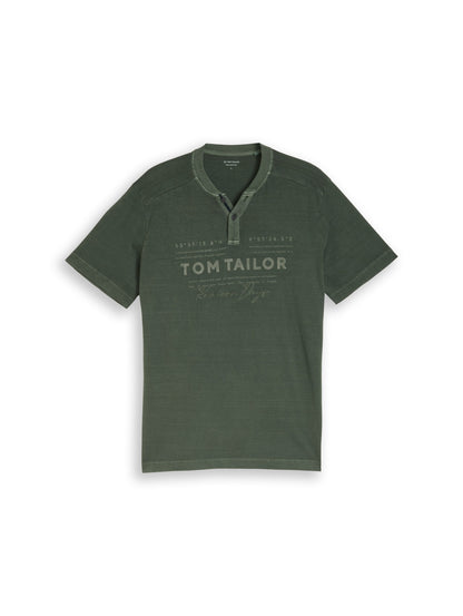 Henley T-Shirt im Used-Look