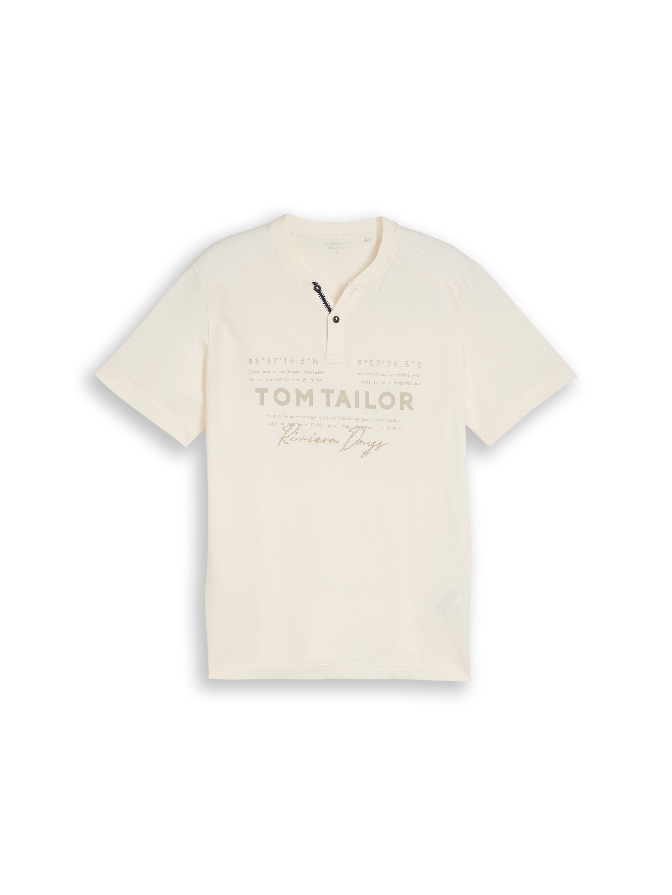 Henley T-Shirt im Used-Look