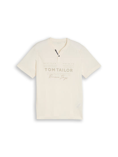 Henley T-Shirt im Used-Look