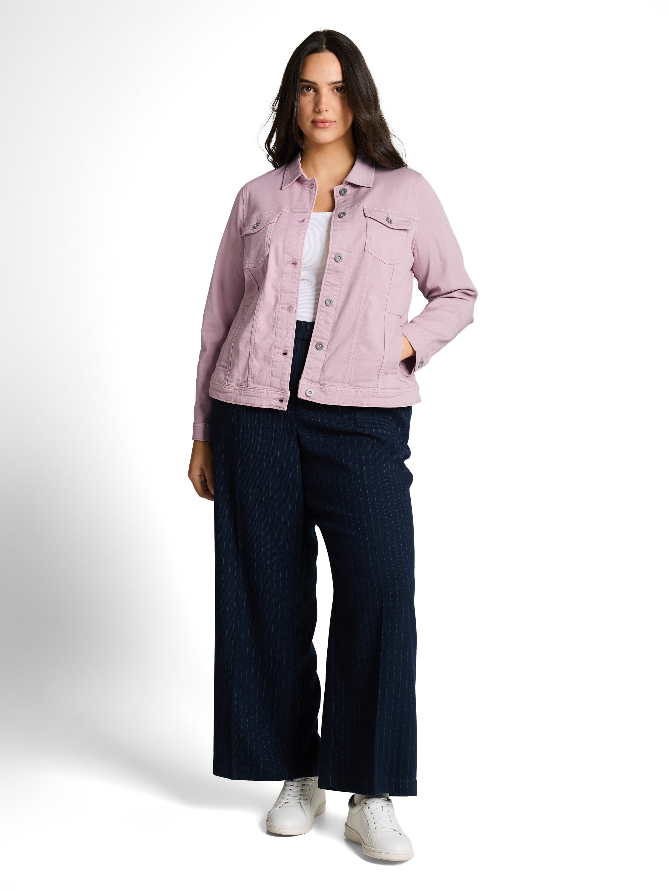 Plus Size - Jeansjacke mit Eingriffstaschen