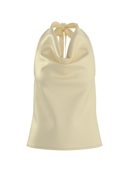 HDLEAH SATIN HALTERNECK TOP