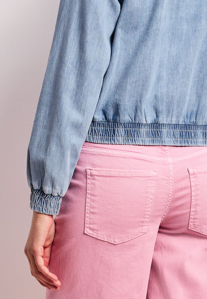 Blouson im Denim-Look mit Taschen
