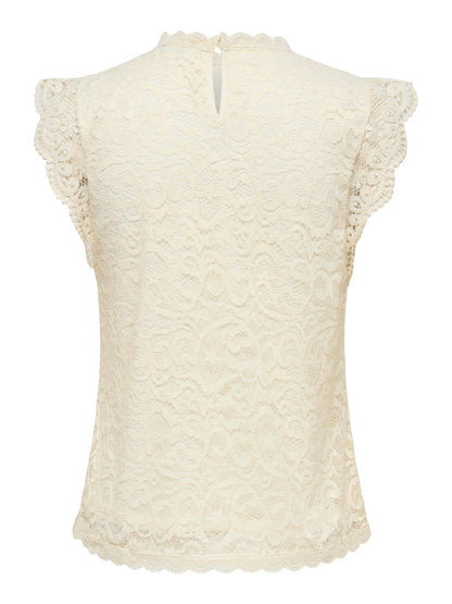 JDYLOTAS S/L LACE TOP JRS NOOS