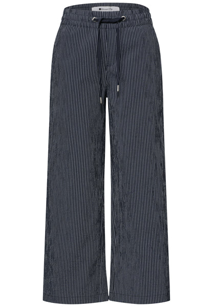 Wide Leg Hose im Loose Fit mit Streifen