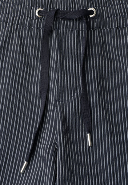 Wide Leg Hose im Loose Fit mit Streifen