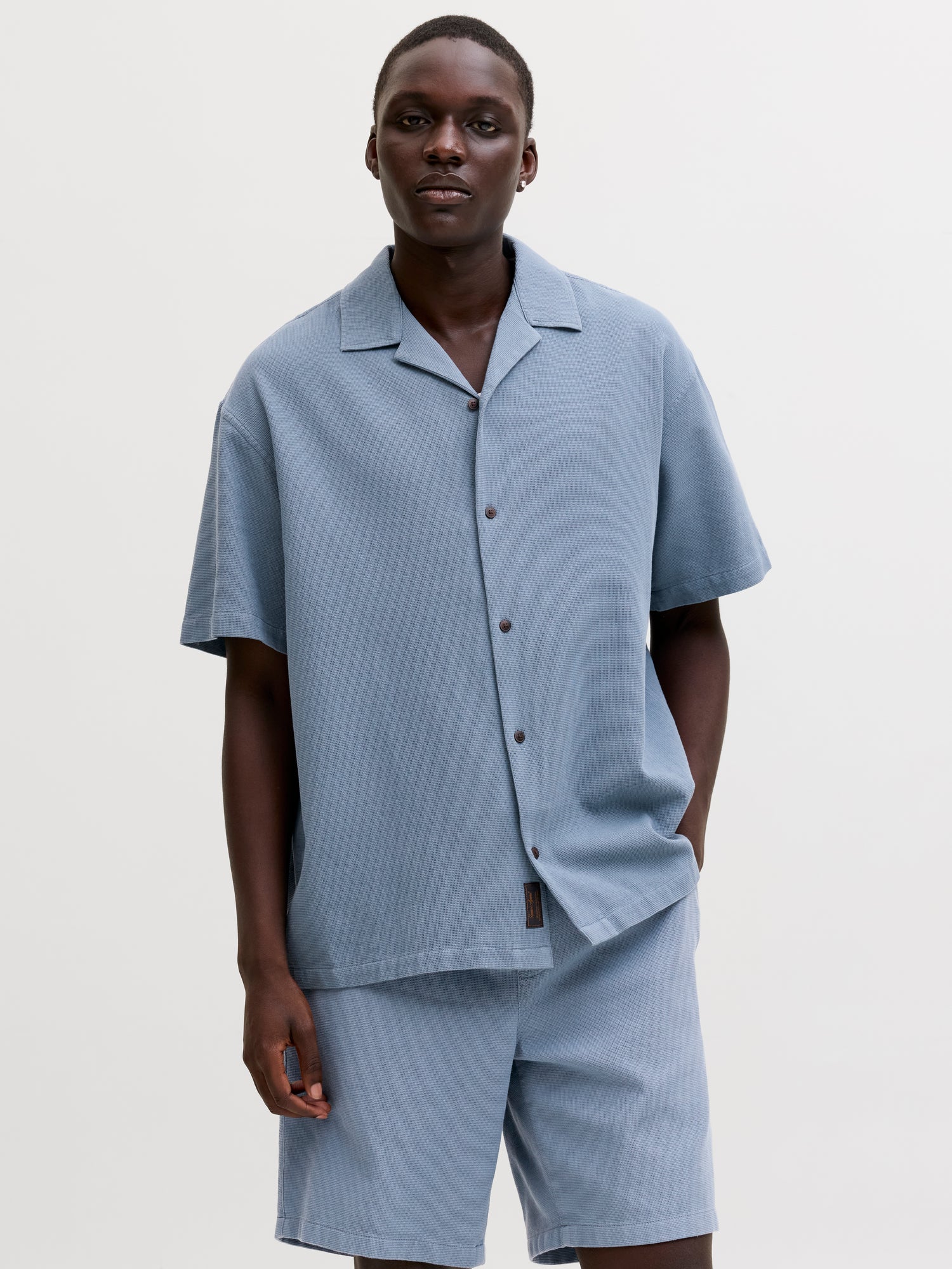 JJGLOBAL WAFFLE RESORT SHIRT SS