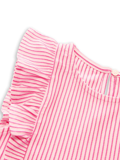 Mini-Kleid mit Streifenmuster