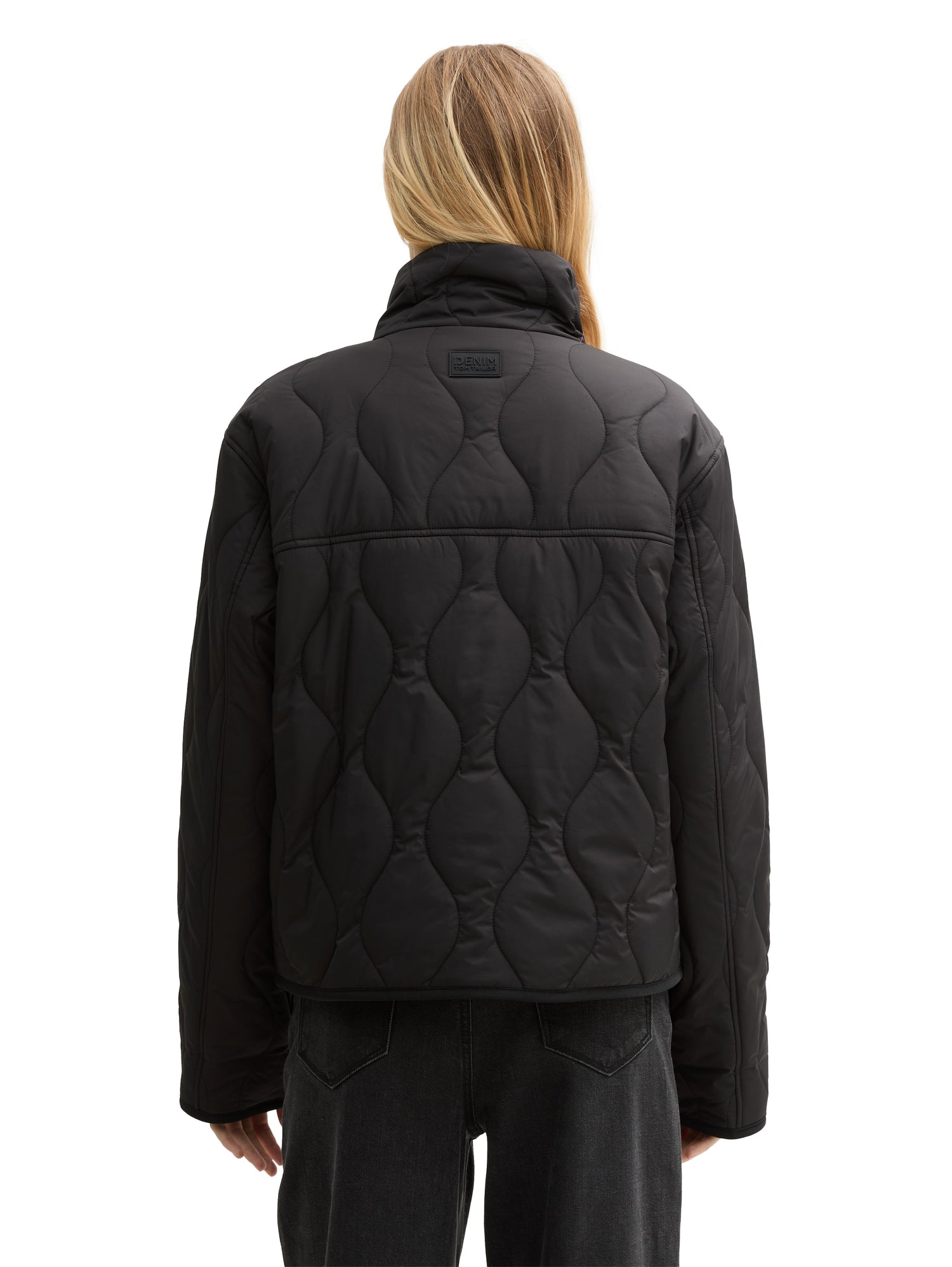 Puffer-Jacke mit verschließbarem Stehkragen