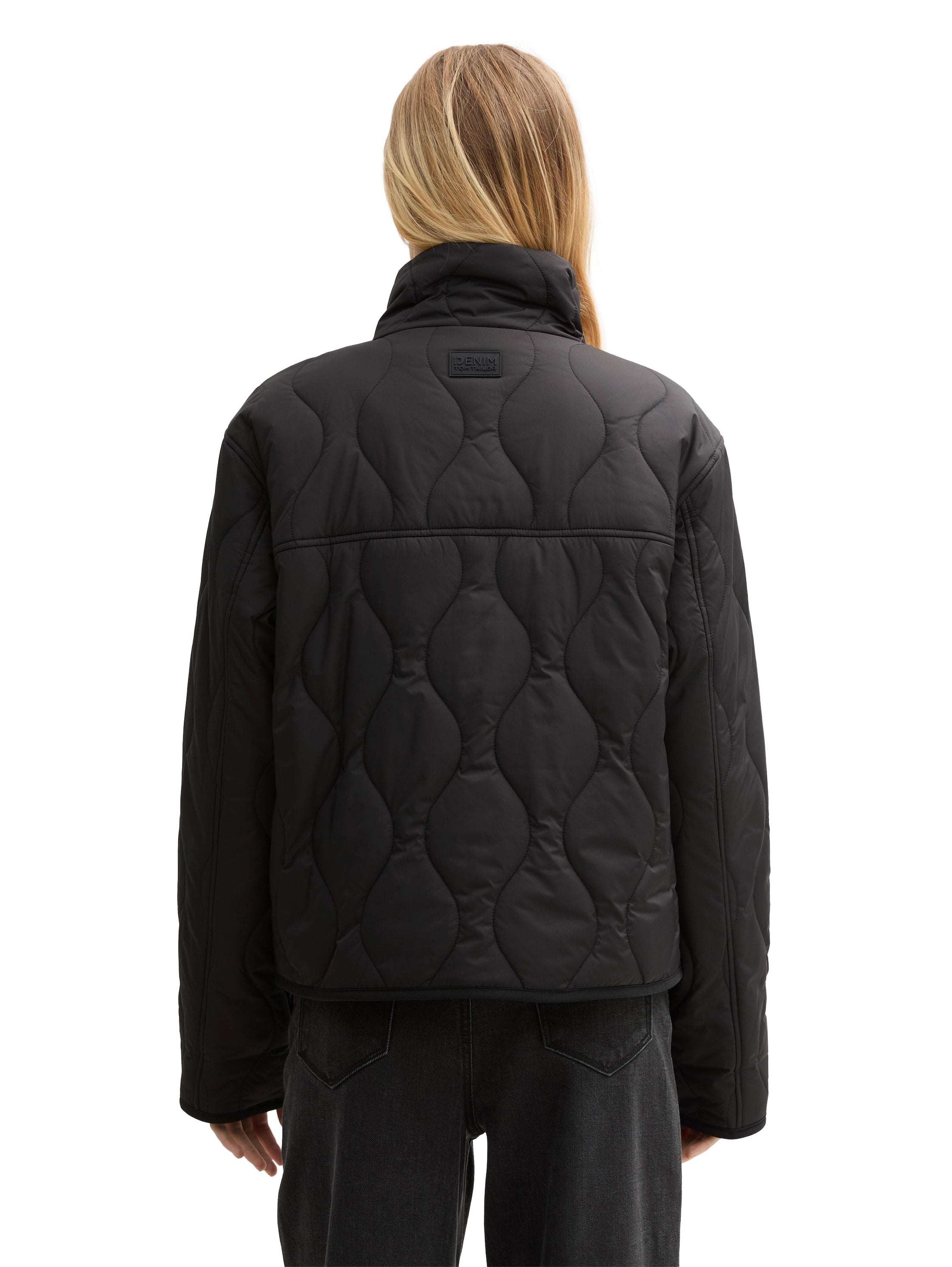 Puffer-Jacke mit verschließbarem Stehkragen