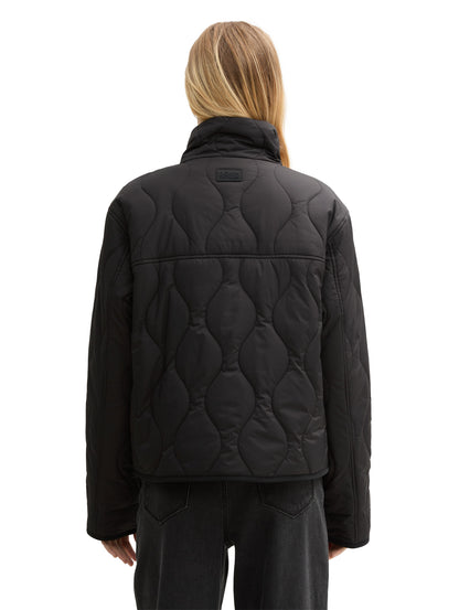 Puffer-Jacke mit verschließbarem Stehkragen