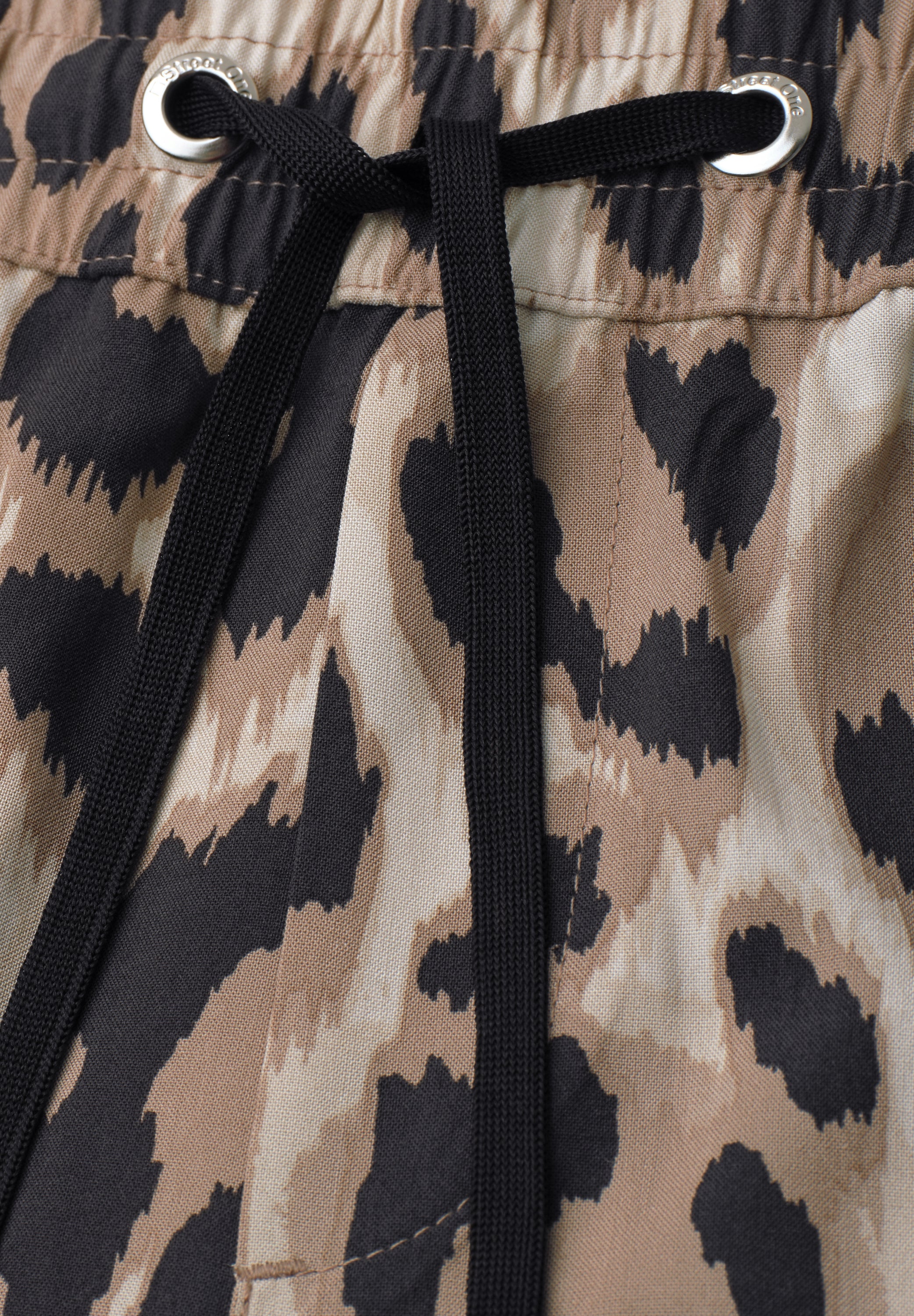 Wide Leg Hose im Loose Fit mit Print
