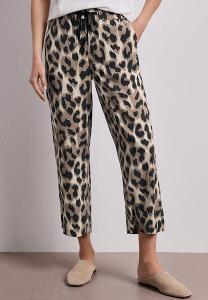 Wide Leg Hose im Loose Fit mit Print