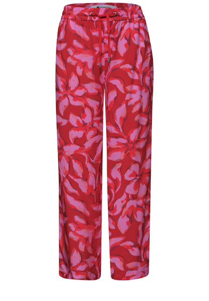 Wide Leg Hose im Loose Fit mit Print