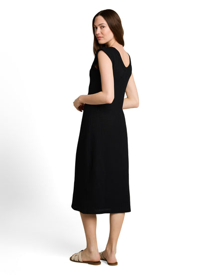 Fitted Jacquard Midi-Kleid