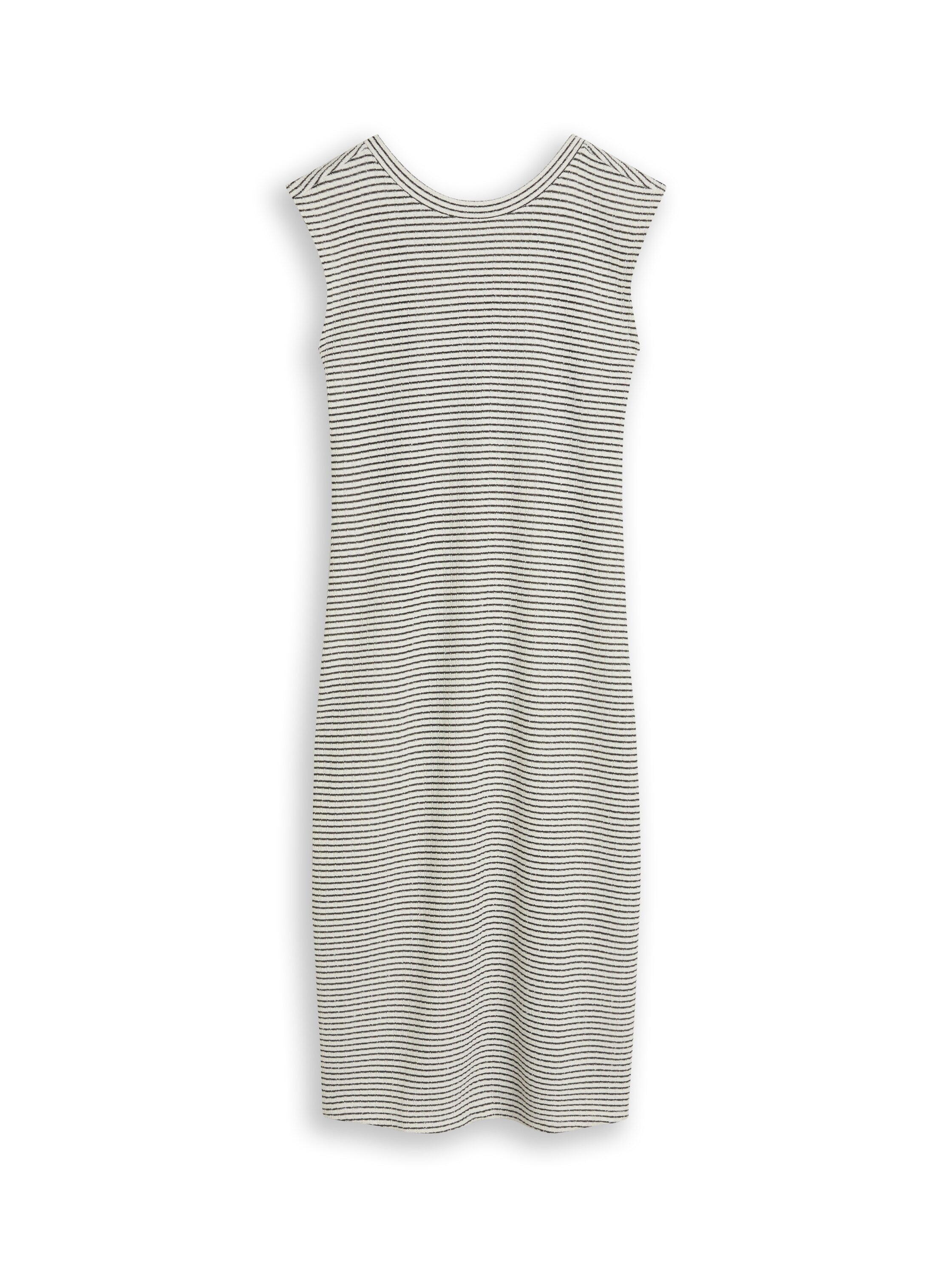 Fitted Jacquard Midi-Kleid