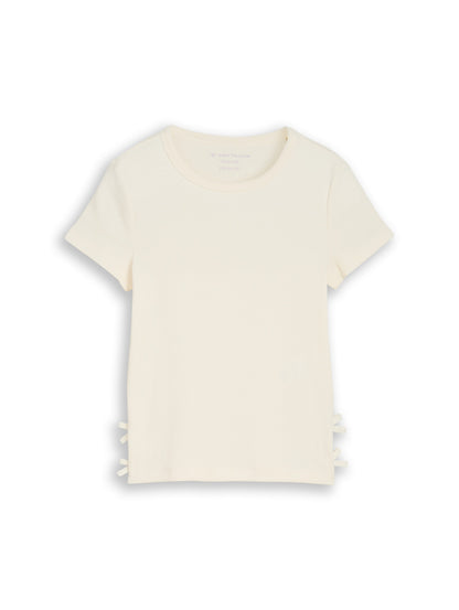 T-Shirt mit Schleifen-Details