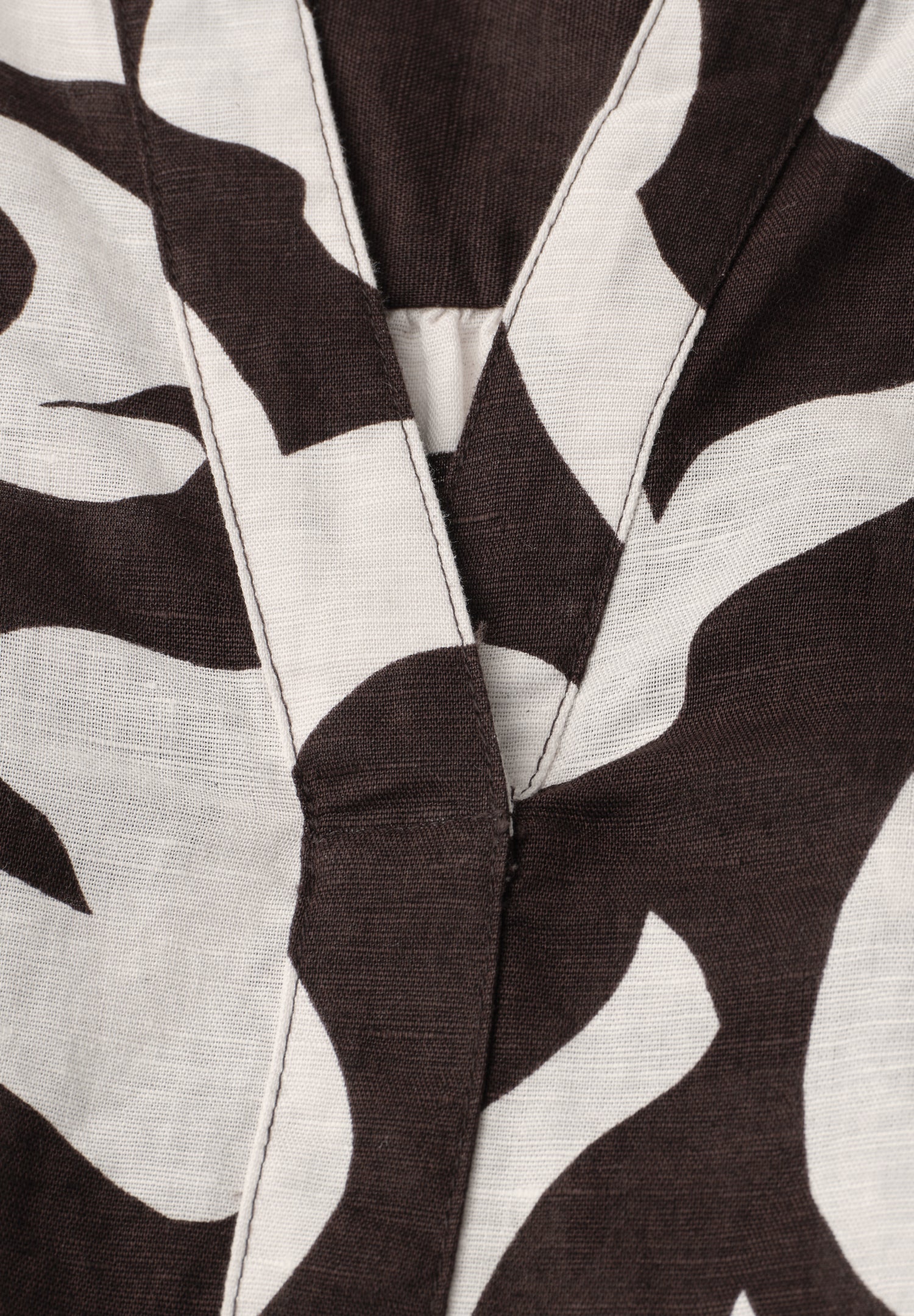 Bluse mit Split Neck aus Leinenmix
