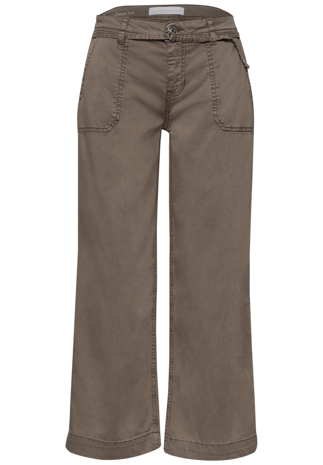 Wide Leg Jeans mit Gürteldetail
