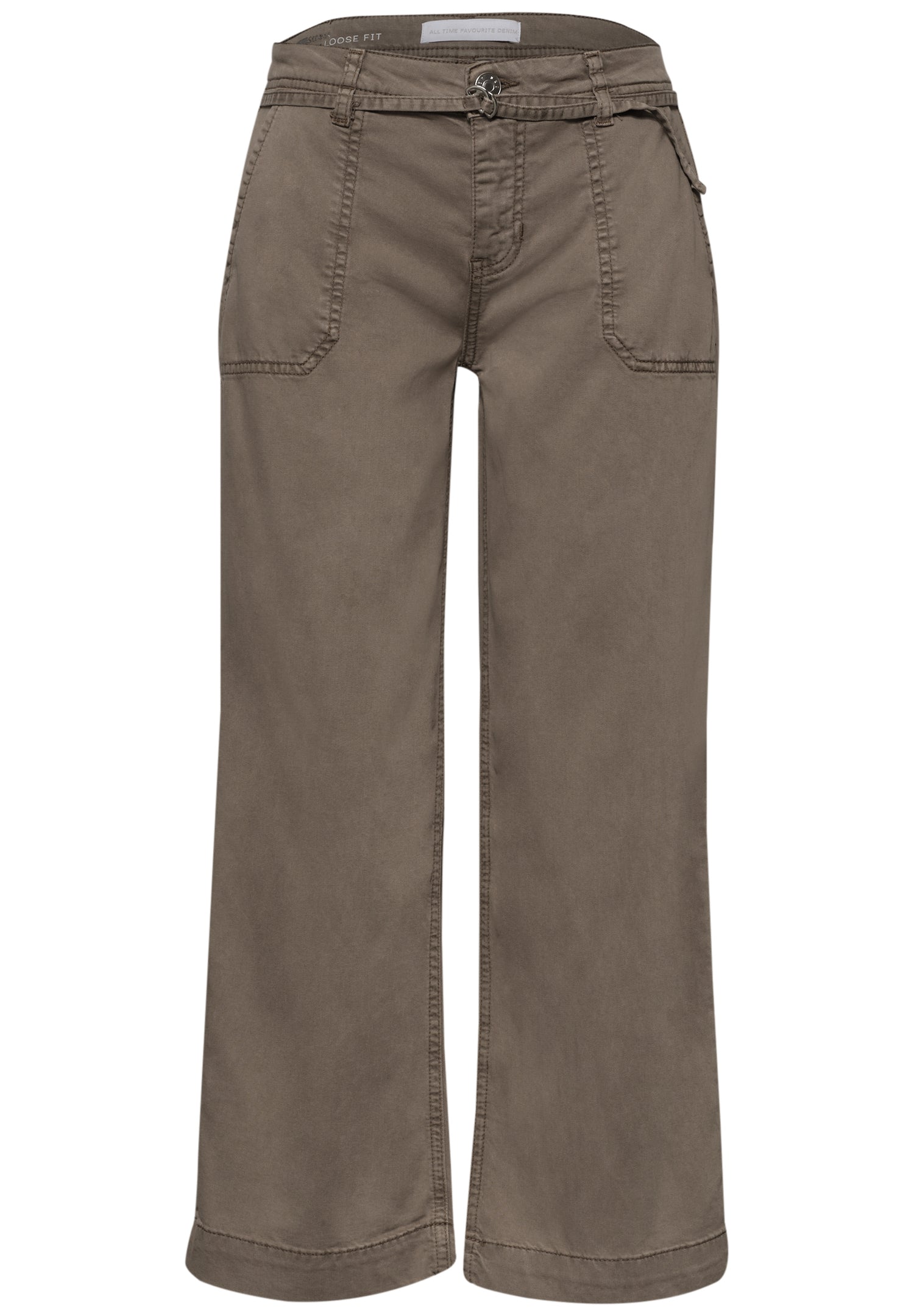 Wide Leg Jeans mit Gürteldetail