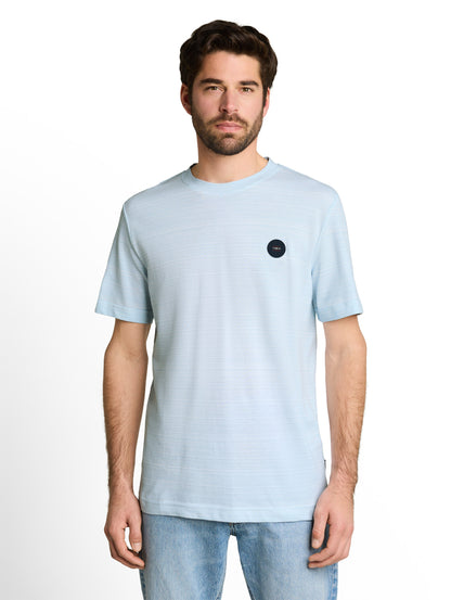 Piqué T-Shirt mit Logo-Badge