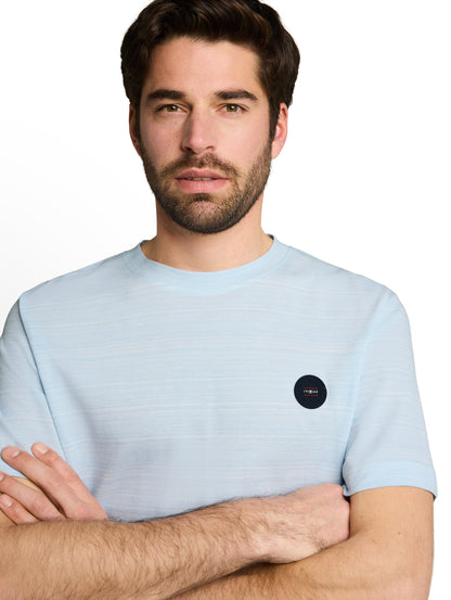 Piqué T-Shirt mit Logo-Badge
