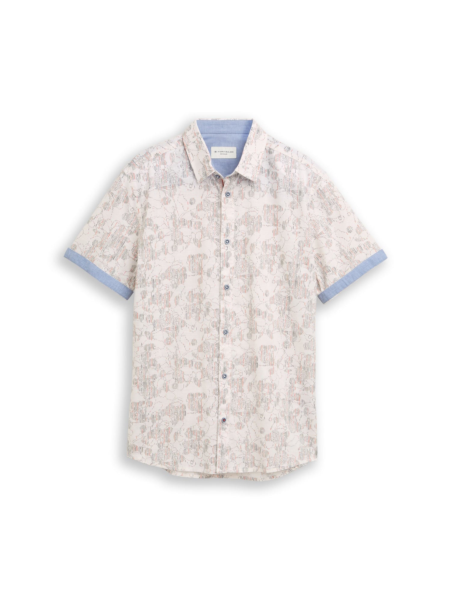 Regular Fit Kurzarmhemd mit Muster