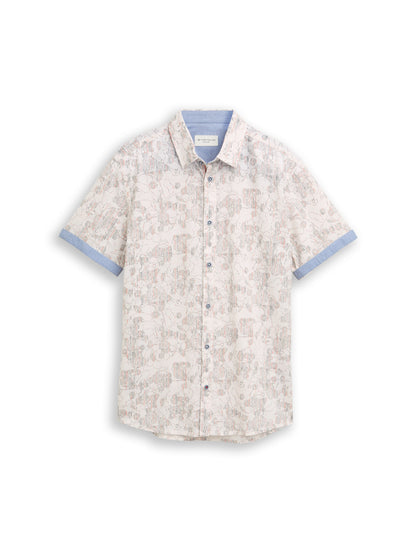Regular Fit Kurzarmhemd mit Muster